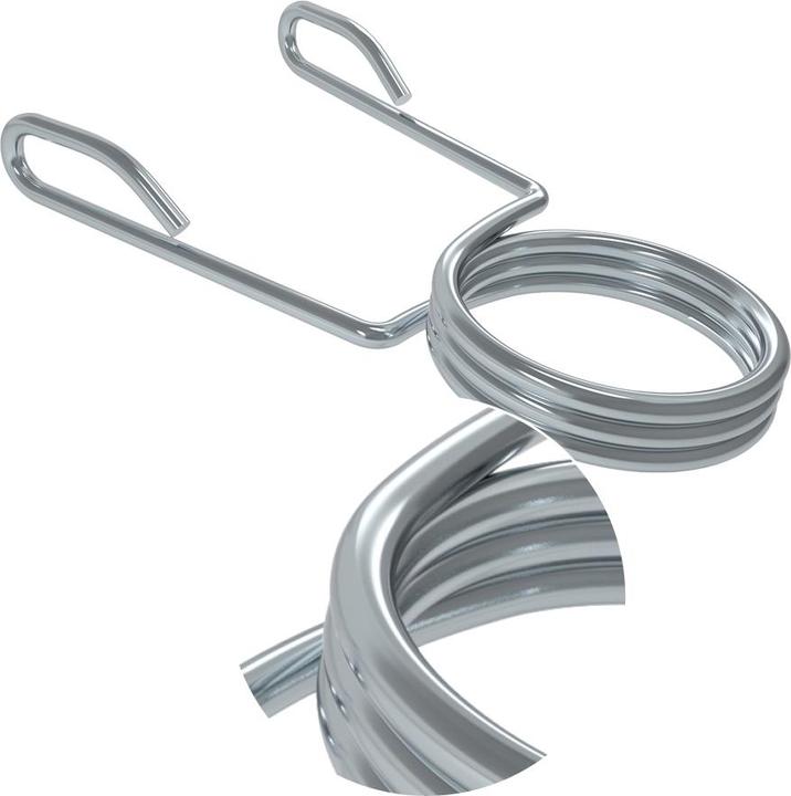 Actual product image Perform Better PB Strong Dumbbell Bars Spring Lock Chrome (Pair)