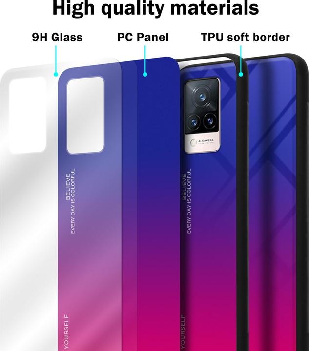 Immagine prodotto Cadorabo Manicotto per vetro in TPU a 2 colori (Vivo V21)