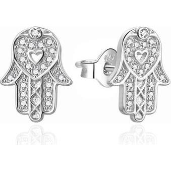 Agato, Ohrringe, - Sparkling silver earrings Ruka FÃ¡tima AGT-E118PW, (Silber)