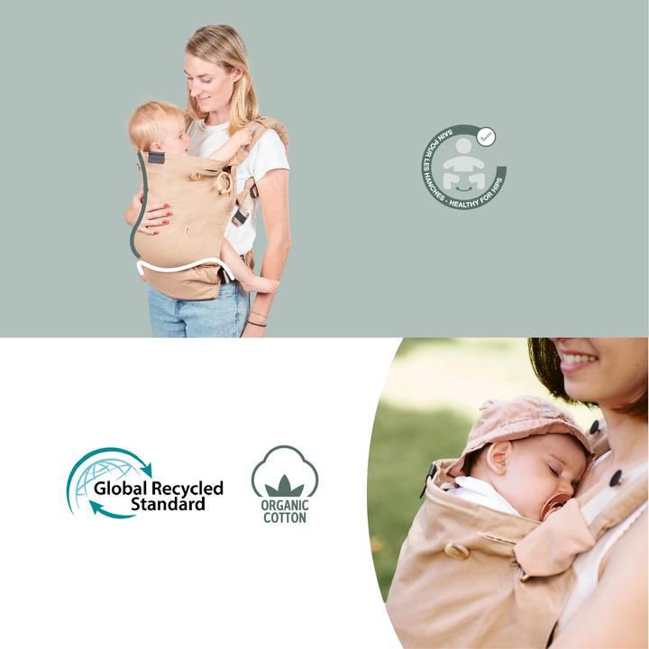 Actual product image Babymoov Moov & Boost adaptable baby carrier - Hazelnut beige