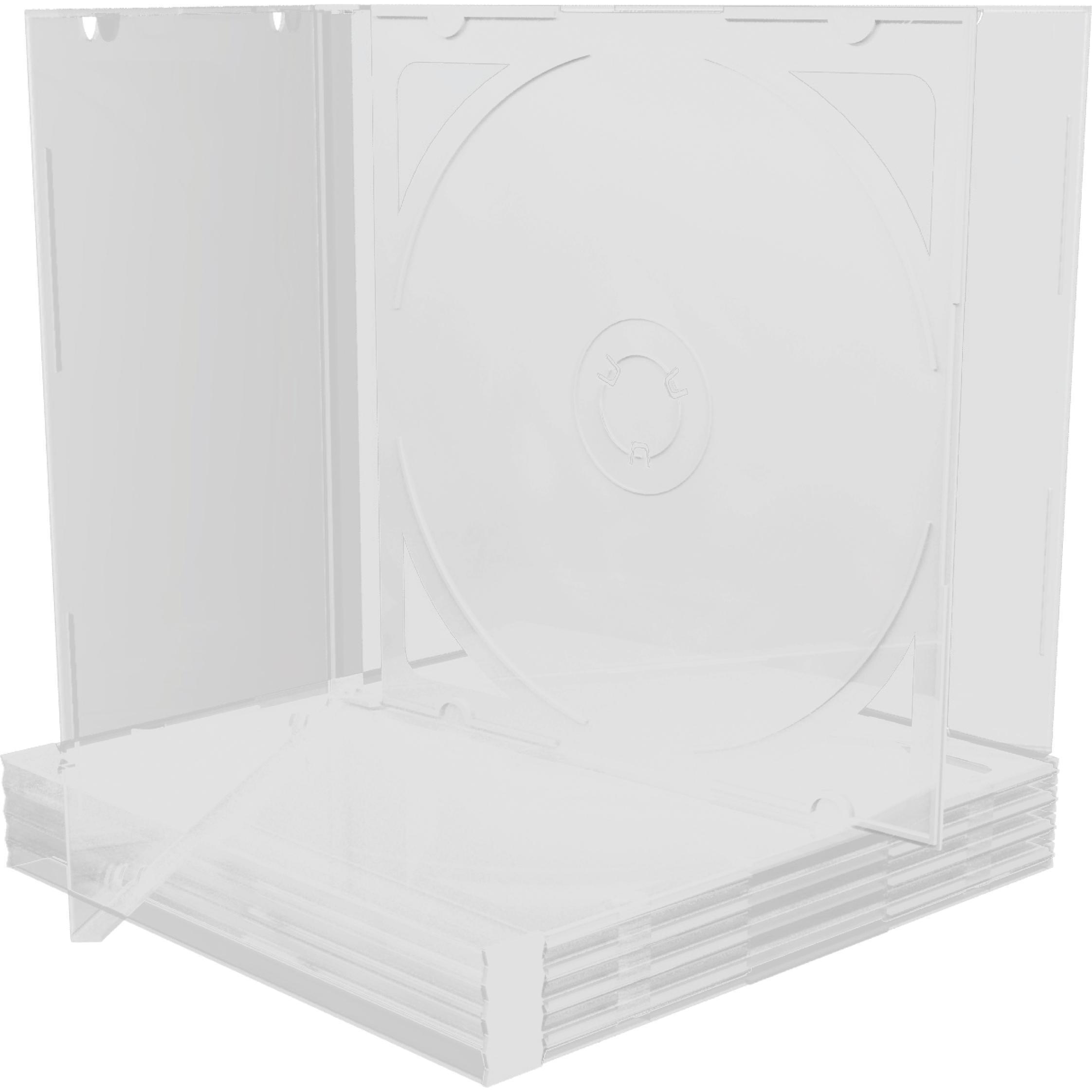 MediaRange CD-Leerhülle für 2 Dics transparentes Tray, Optische Medien Zubehör