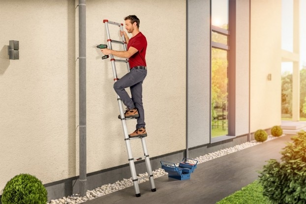 Actual product image Hailo Telescopic ladder Flexline 320 (Single ladder, 99 cm)