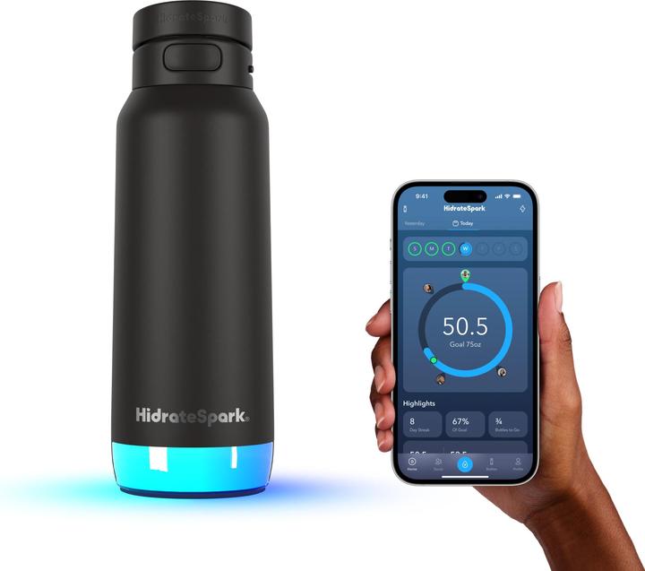 Produktbild HidrateSpark PRO 2 - 32oz Straw - Black (0.95 l)