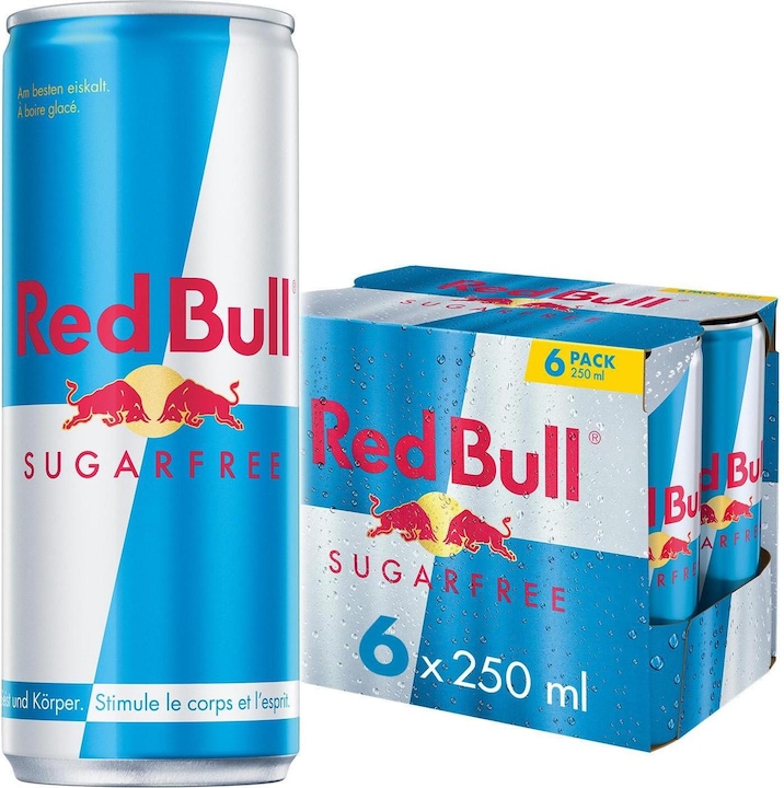 Red Bull Bevanda energetica senza zucchero (6 x 25 cl)