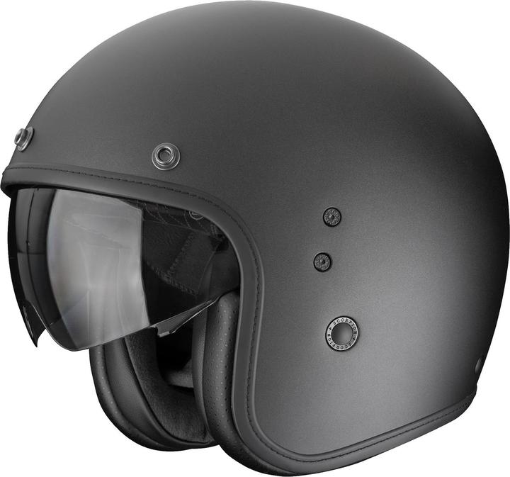 Image du produit Scorpion Exo Belfast EVO Solid Matt-Schwarz Perlmutt S (S, 55 - 56 cm)