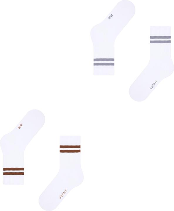 Produktbild Esprit Tennis Stripe 2-Pack Damen (2er Pack, 35 - 38)