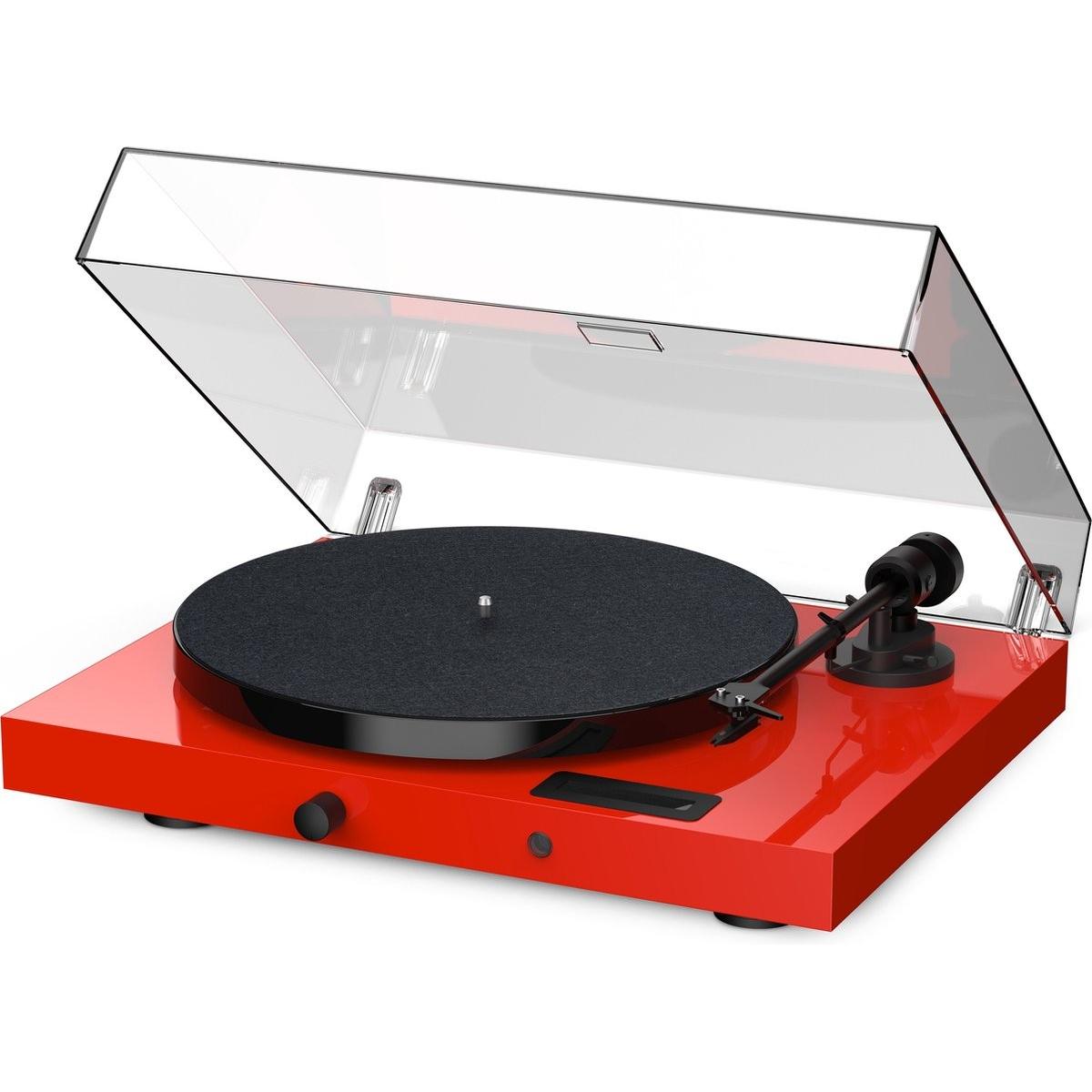 Pro-Ject Jukebox E1 OM5e Platenspeler Ingebouwde Versterker 2x25w - Rood (Manuale), Giradischi, Rosso