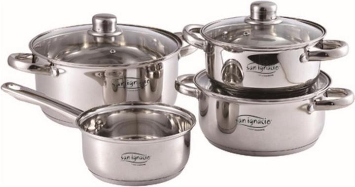 Actual product image San Ignacio Topfset Cassel SG8172 Silberfarben Edelstahl (Stainless steel)