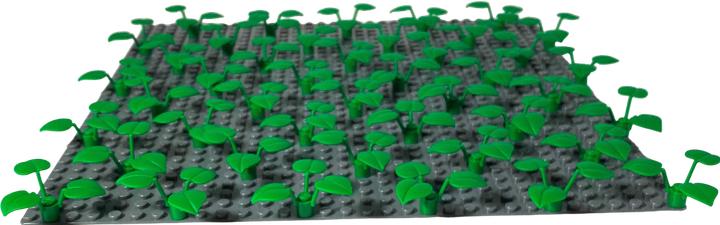Actual product image LEGO Plant Flower Stem Green - 100 pieces - Plant Flower Stem x8 - 6255 (6255, LEGO Accessories)