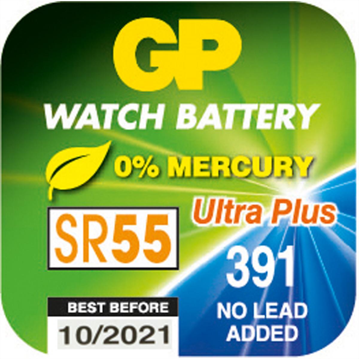 GP Batteries Knopfzellen (1 Stk., SR55, 91 mAh), Batterien + Akkus