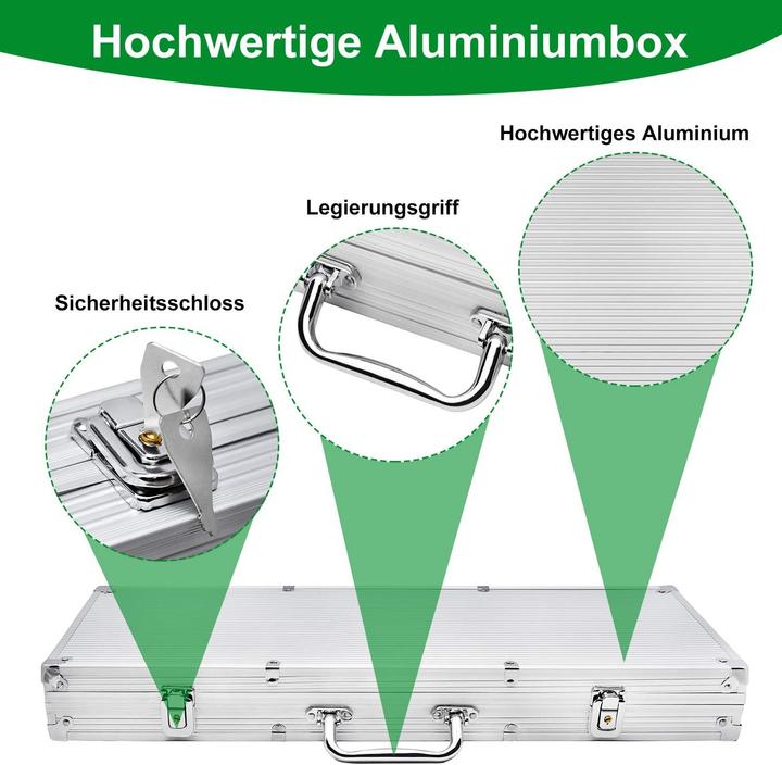 Immagine prodotto Uisebrt Pokerkoffer Set mit 500 Chips