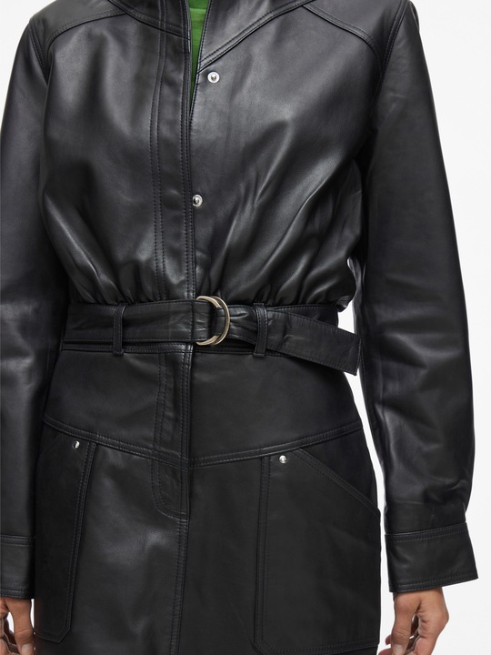 Actual product image Rouge Edit Kurze Lederkleid (36)