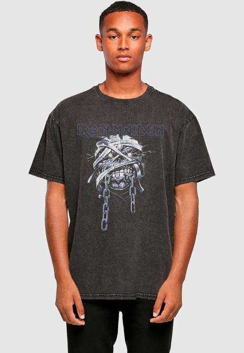 Produktbild Merchcode Powerslave - Head Acid Washed Oversize Tee - 190117 (M)