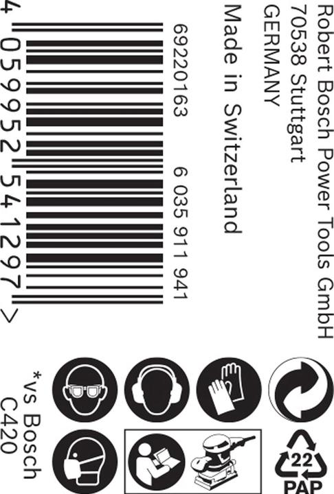 Image du produit Bosch Professional Zubehör Rouleau abrasif Expert M480, 115 mm, 5 m, G 240 (240)