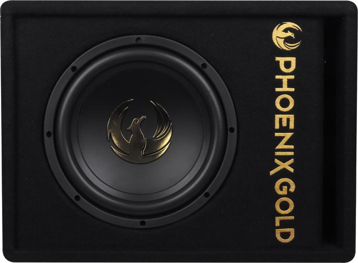 Immagine prodotto Phoenix gold Z8AB Single Aktiv Subwoofer 125 WRMS (500 W MAX) mit Fernsteuerung (500 W)