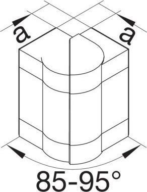 Produktbild Tehalit Ausseneck BR651703HLAN (17 cm)