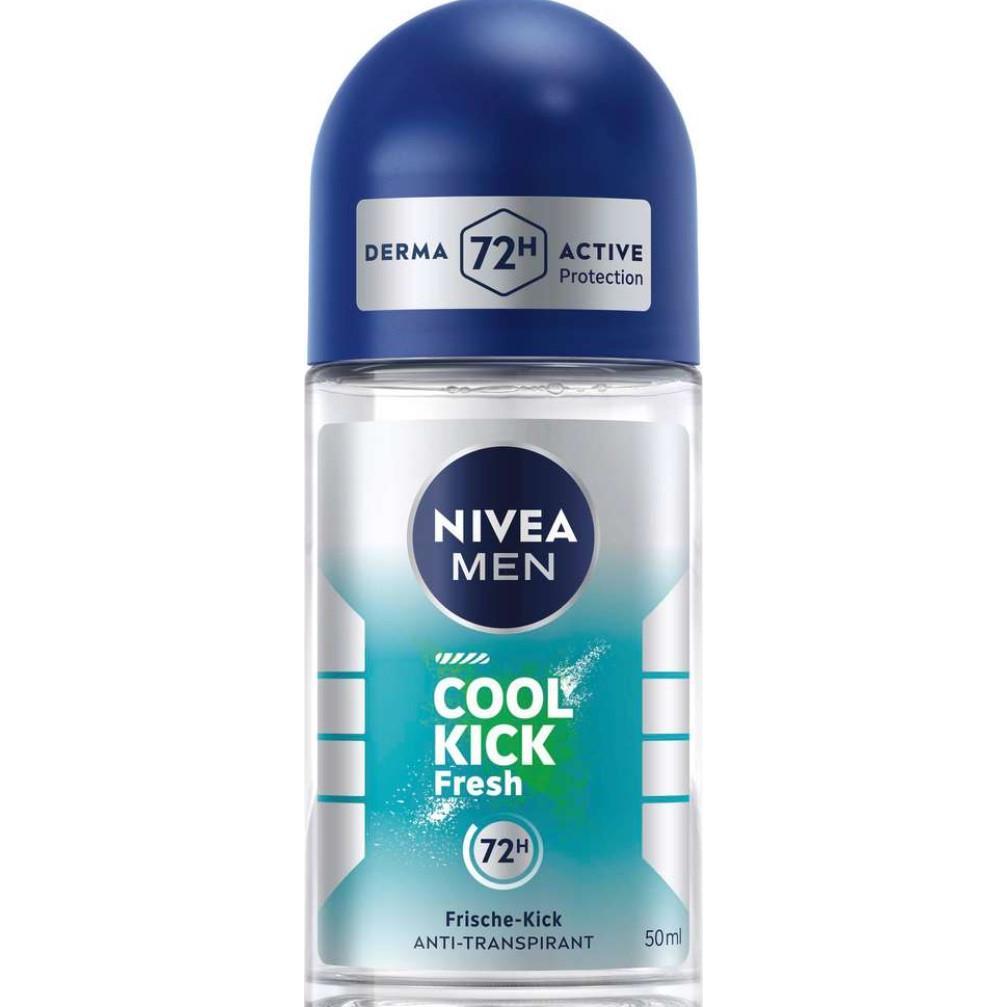 Nivea Men Uomo Deodorante, Cool Kick Fresh Deo-Roller 50,0 Ml (Roll-On, 50 Ml)