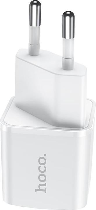 Image du produit Hoco Adapter travel charger Type C PD 20W N10 white (20 W, 1 portion)