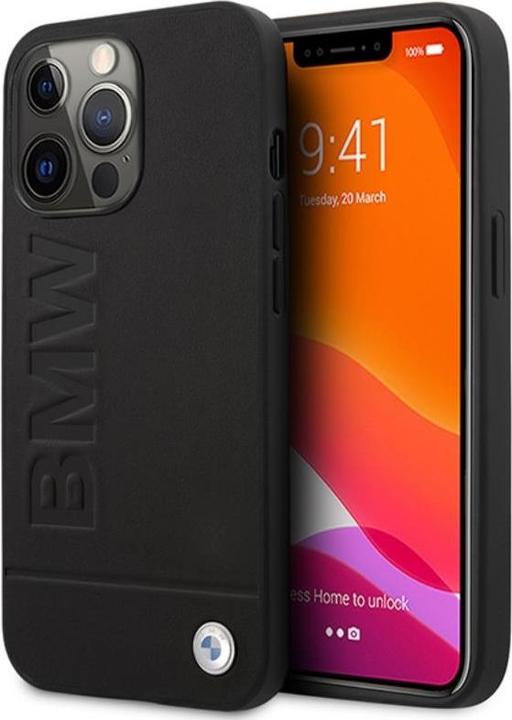 Produktbild BMW Etui BMHMP14XSLLBK iPhone 14 Pro Max 6,7" czarny/black hardcase Signature Logo Imprint Magsafe (Apple iPhone 14 Pro Max)