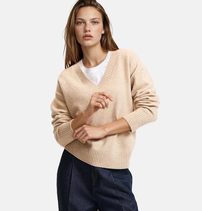 Image du produit La Redoute Collections Haut avec décolleté en V (S)