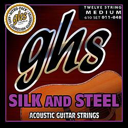 GHS 610 Silk&Steel 12-Str. 011/048 (12 x), Corde per strumenti