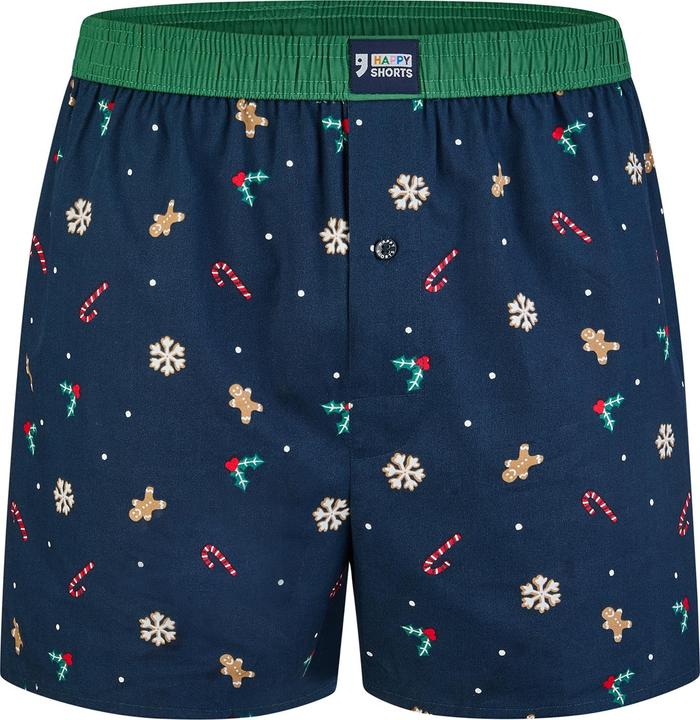 Produktbild Happy shorts Boxer X-mas Shorts, Geschenk, Weihnachten, Motiv (M, 2er Pack)