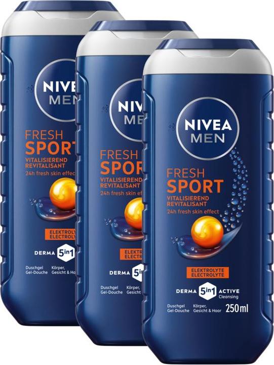 Produktbild NIVEA MEN Sport Pflegedusche Trio (750 ml)