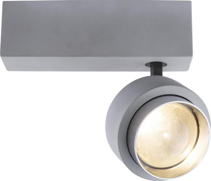 Actual product image Globo TIMO ceiling lamp, concrete grey, 55011D1 (770 lm)