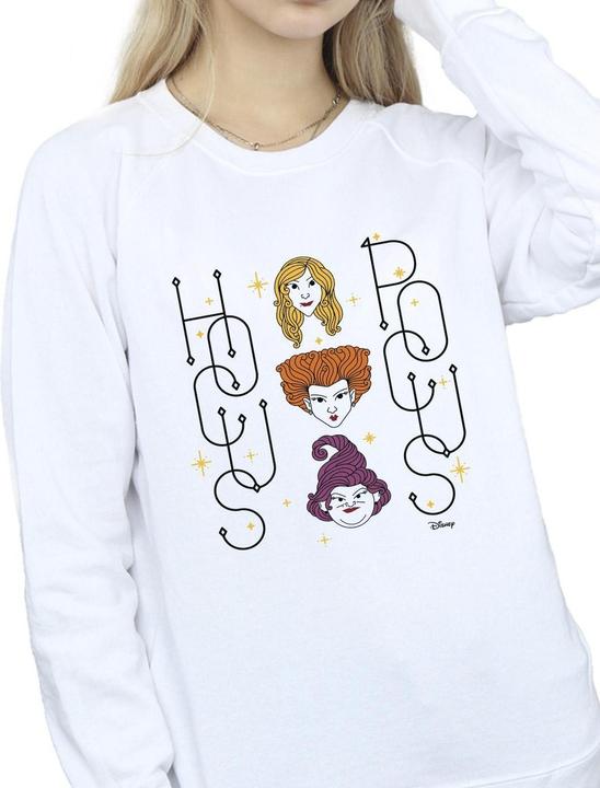 Actual product image Disney Womens/Ladies Hocus Pocus Faces Sweatshirt (S)