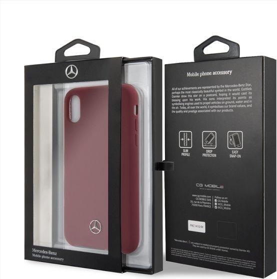 Immagine prodotto Mercedes MEHCPXSILRE Custodia rigida per iPhone X/ Xs czerwony/rosso (Apple iPhone X, Apple iPhone XS)