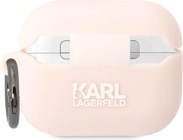 Produktbild Karl Lagerfeld KLAPRUNCHP AirPods Pro cover pink/pink Silicone Choupette Head 3D (Kopfhörer Tasche)