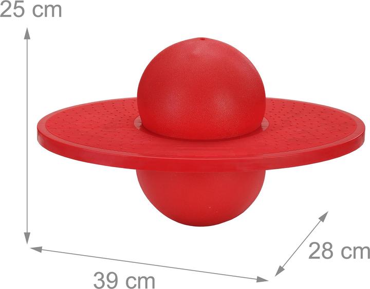 Actual product image Relaxdays - Pogo Ball für Kinder bis 100 kg, Rot