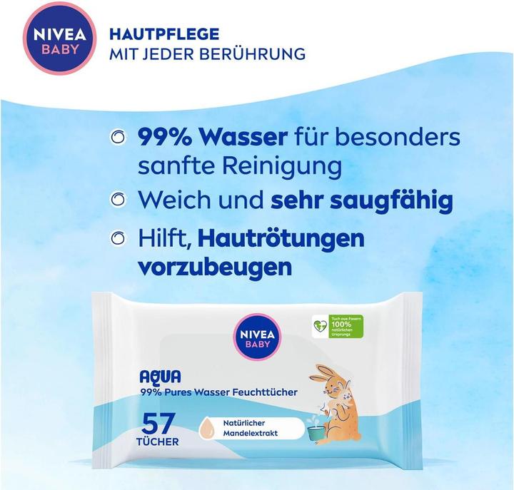 Produktbild NIVEA Multipack Aqua Feuchttücher (20 Stück)