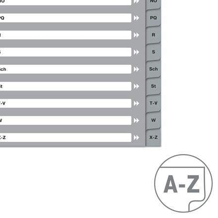 Actual product image von Index A4, A-Z