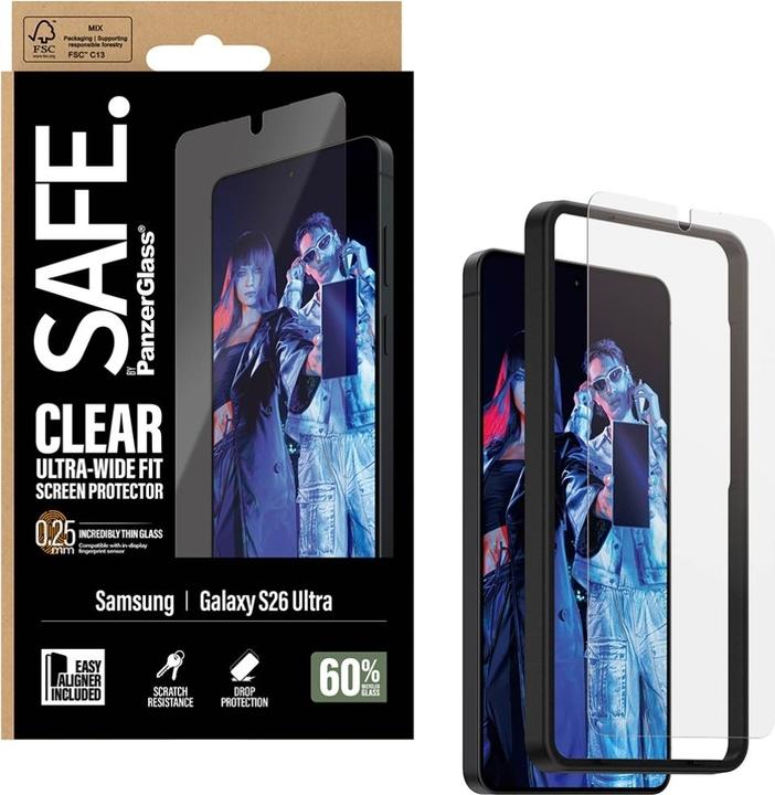 Actual product image PanzerGlass Safe. Display protection (1 pcs., Samsung Galaxy S26 Ultra)