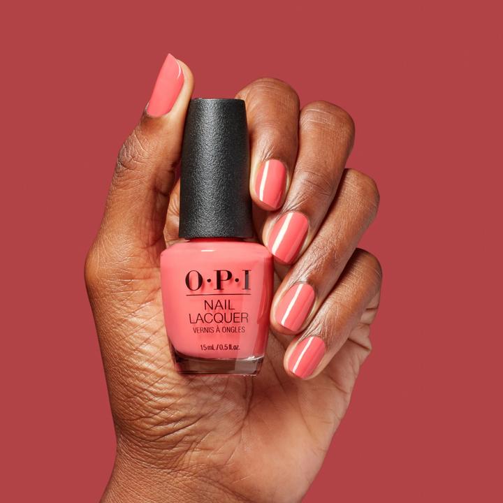 Actual product image OPI Nail Lacquer Bubblegum Goth Opaque Bright Warm Pink (Bubblegum Goth Opaque Bright Warm Pink, Colour paint)