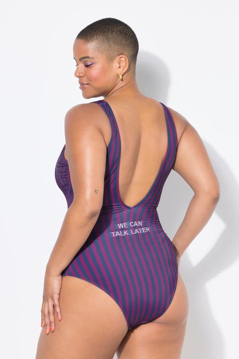 Image du produit Studio Untold Maillot de bain rayé. Bonnets souples (52)