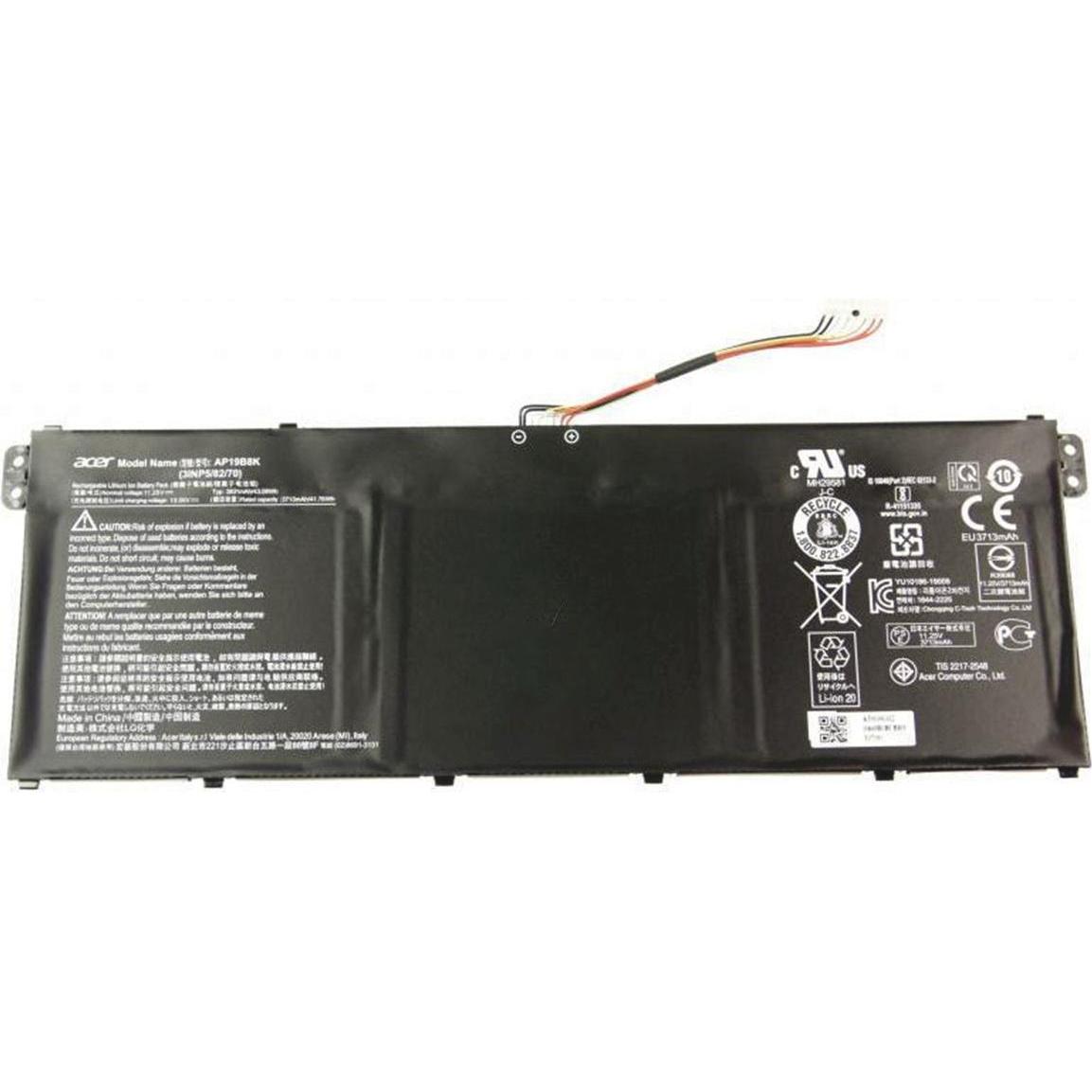 Acer Original Akku für Aspire A315-56 (1 Zellen, 3830 mAh), Notebook Akku, Schwarz