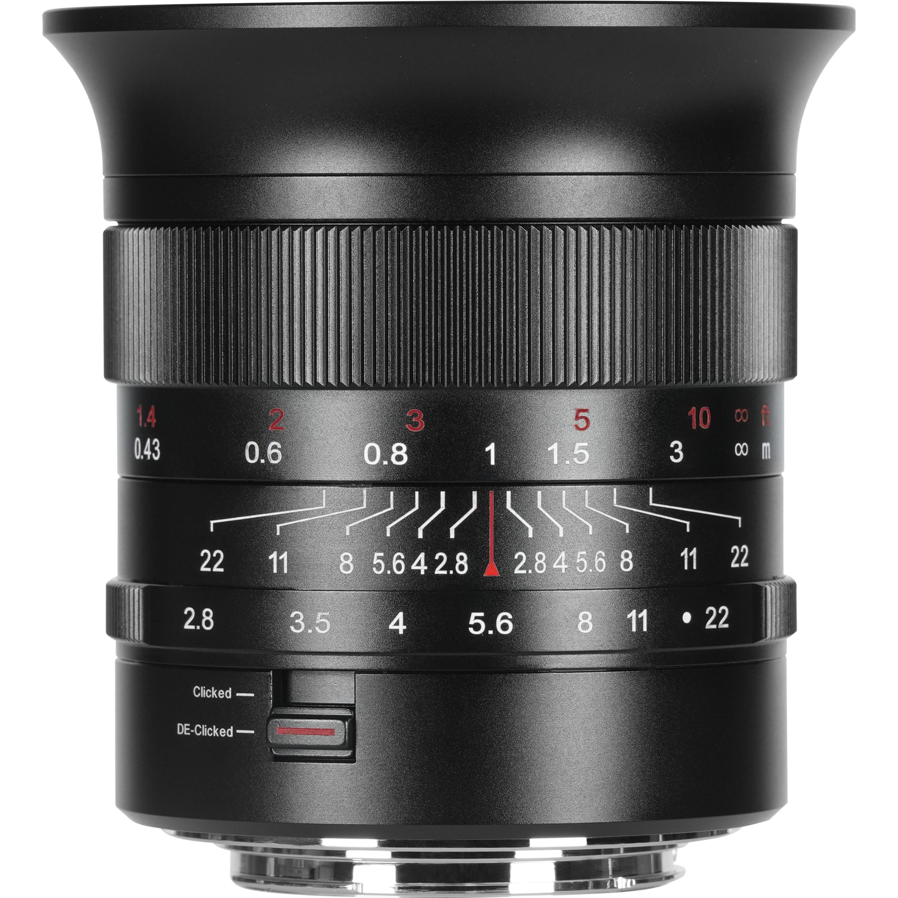 7artisans 14mm f/2.8 FullFrame Clicked&de-Clicked - Z Mount (Nikon Z, Full frame), Obiettivo