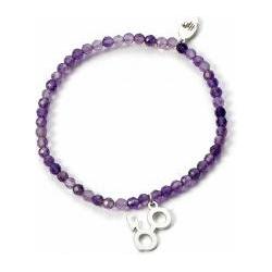 Carat, Bracciale, HARRY POTTER - Eclair & Lunettes - Charme en Argent & Bracciale Perles, (10.50 cm, Argento)