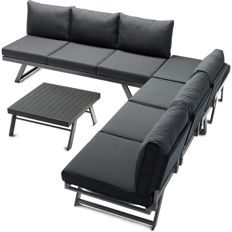 Thumbnail - Sieger, Gartenstühle, Auckland Loungetisch/Hocker inkl. Kissen