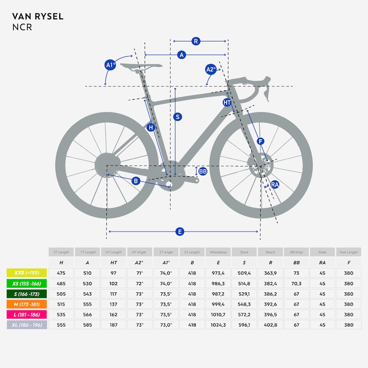 Actual product image Van rysel Ncr Cf Tiagra (180 cm)