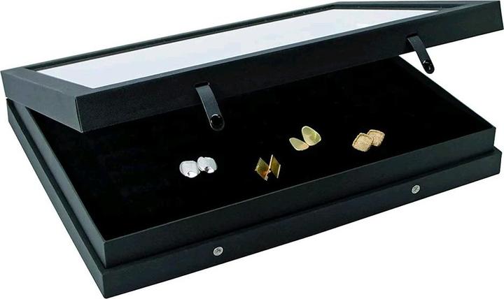 Actual product image Safe BlackEdition display case for rings