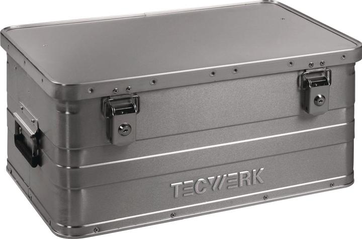 Produktbild Tecwerk Aluminiumbox L580xB380xH275mm 47 l mit Klappverschluss und Zylinderschloss
