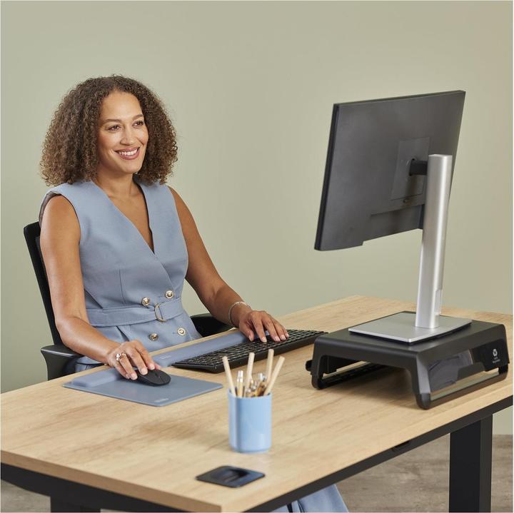 Produktbild Fellowes Breyta XL Mauspad marineblau mit Handgelenkauflage (XL)