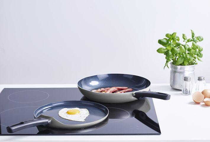 Actual product image Brabantia Indu+ frying pan, 24 cm, non-stick (Frying pan, Aluminium, 24 x 7.80 cm)