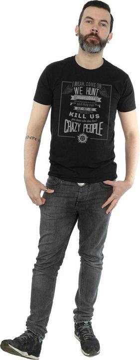 Immagine prodotto Supernatural Crazy People Maglietta Uomo (L)