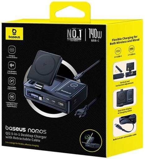 Produktbild Baseus Nomos 5-in-1 Desktop Charger (15 W)