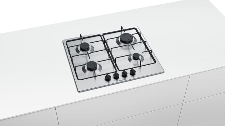 Image du produit Bosch Hausgeräte Bosch Series 4 PGP6B5B85 Acier inoxydable encastré 58 cm Gaz 4 Cuisinière(s)