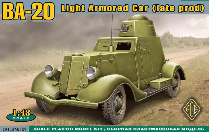 Actual product image Ace BA-20 light armored car,late prod.